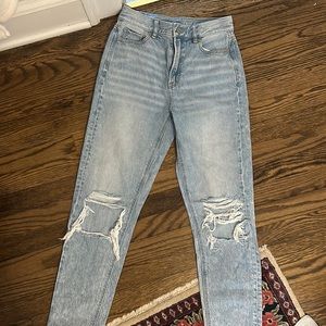 American Eagle Ripped Mom Jeans